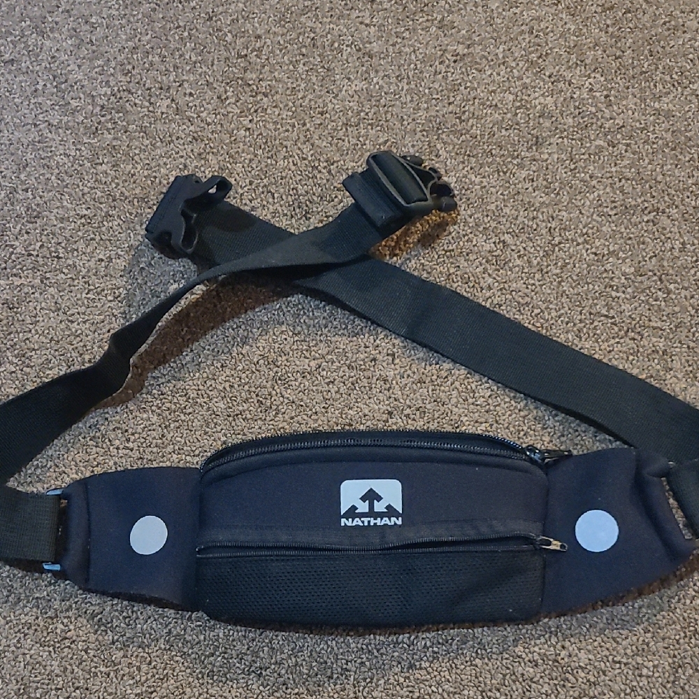 Natan Black Belt Bag with Adjustable Strap and Durable Fabric